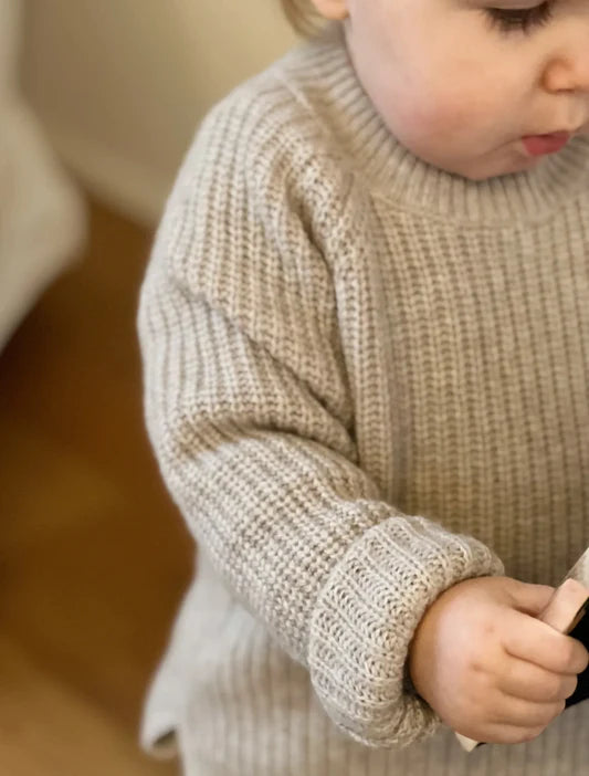 Ellis Sweater, Millet, 70% Wool & 30% Cashmere & Oeko-Tex®