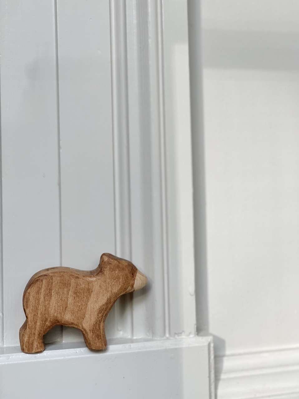 Wooden Toy, Baby Bear, Handmade