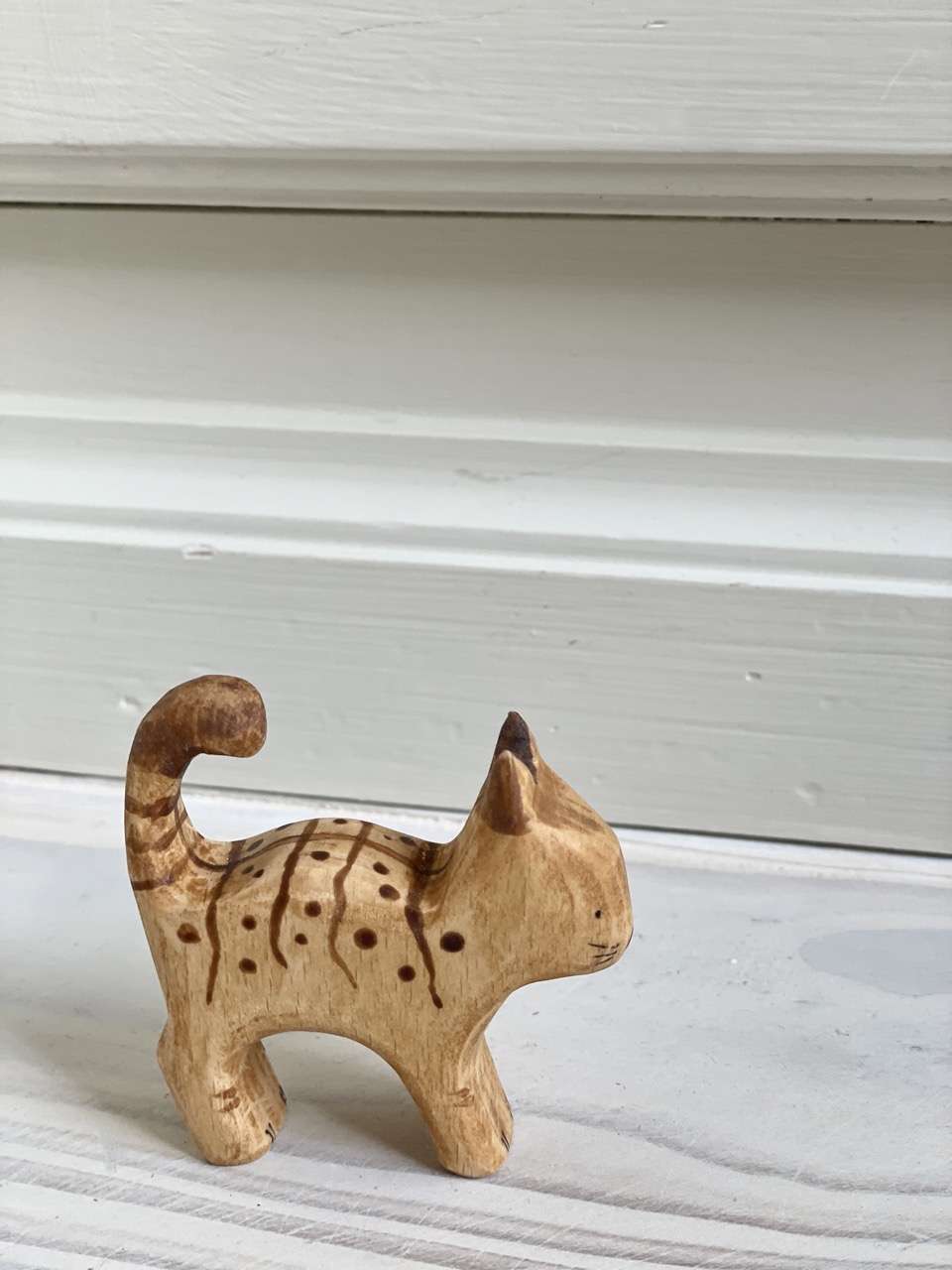 Wooden Toy, Cat, Fozifolt, Handmade