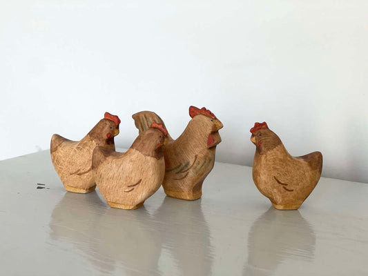 Wooden Toy, Hen, Fozifolt, Handmade