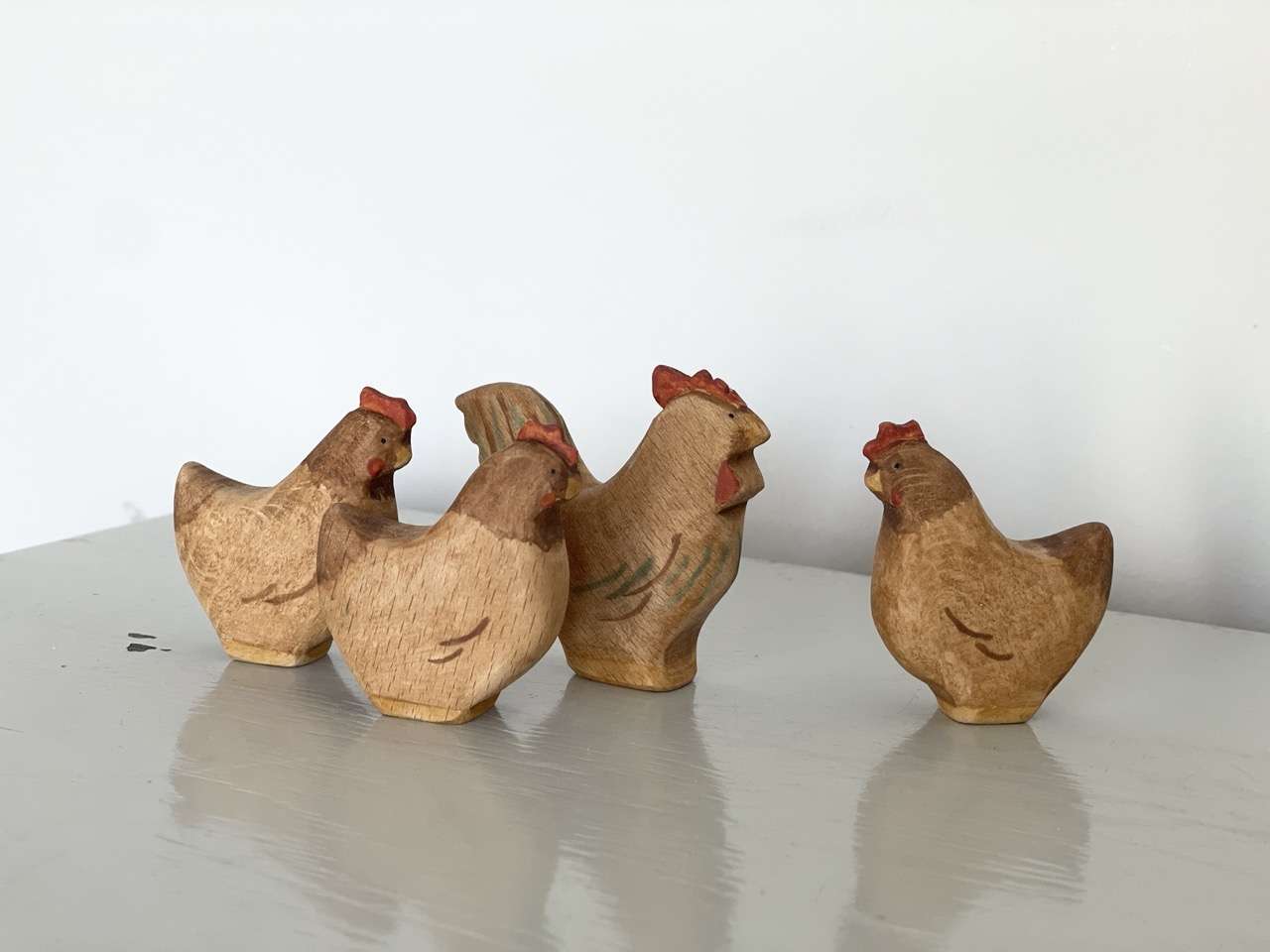 Wooden Toy, Rooster, Fozifolt, Handmade