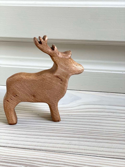 Wooden Toy, Deer Calf, Fozifolt, Handmade