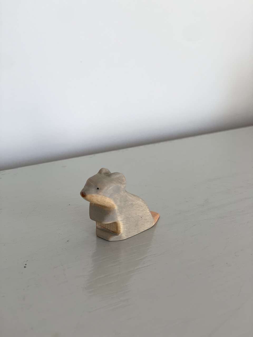 Wooden Toy, Mouse, Fozifolt, Handmade