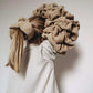 Gloria Statement Scrunchie, Beige, Jeanne Le Studio