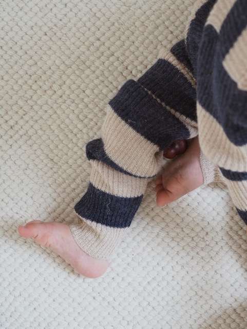 As We Grow, Grandpa Pants, Navy Stripe, 100% Alpaca Wool