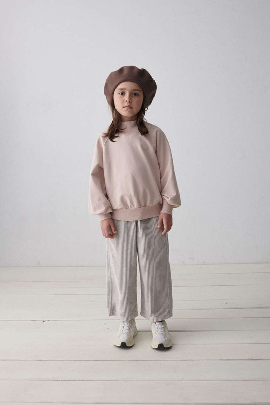 Organic Raglan Sweatshirt, Soft Pink, My Little Cozmo