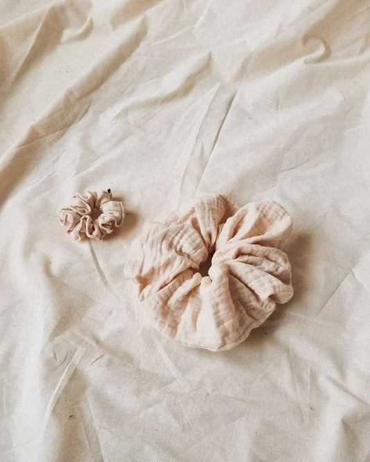 Gloria Statement Scrunchie, Seashell, Jeanne Le Studio