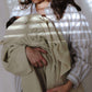 Solange Swaddle Blanket, Light Sage, Jeanne Le Studio, Organic