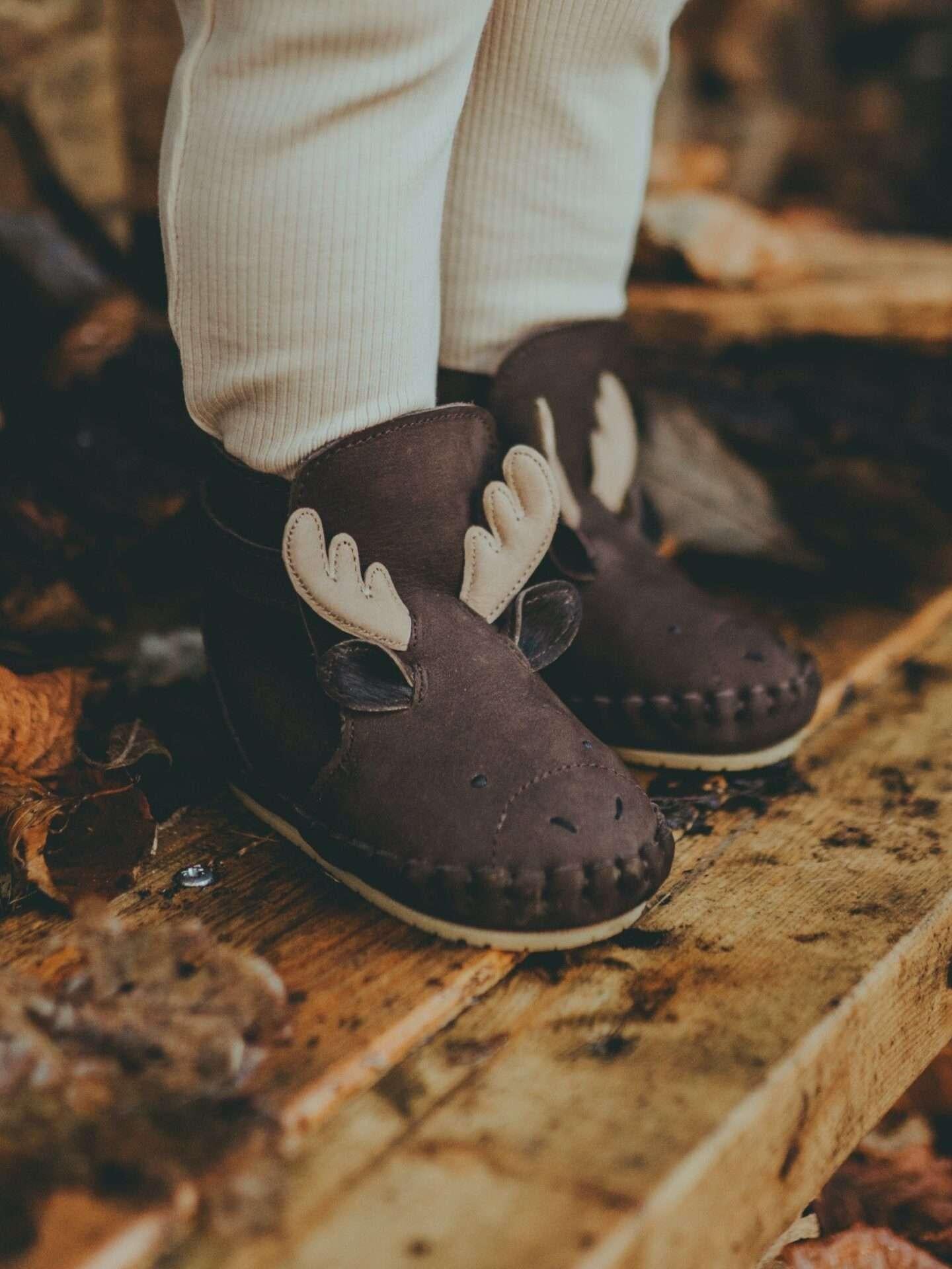 Kapi Moose Boots, Chocolate, Fairtrade &