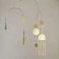 #2 Kinetic Brass Mobile, Small Wave Art, Handmade