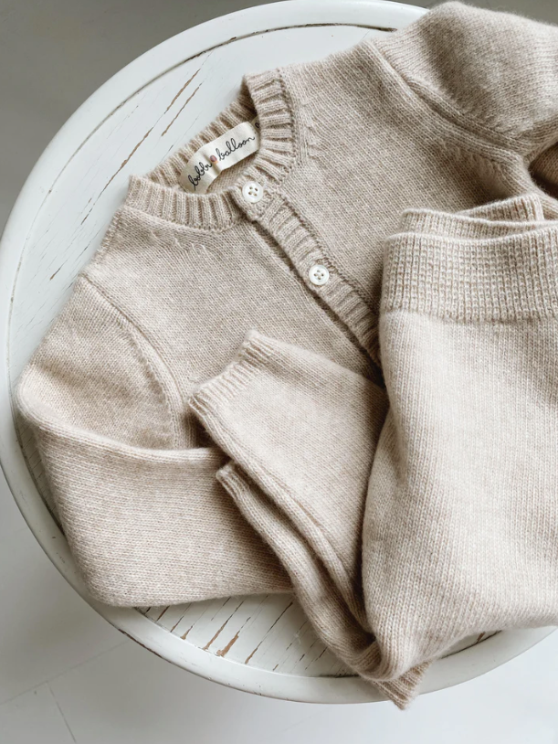 Knit Cardigan, Caramel