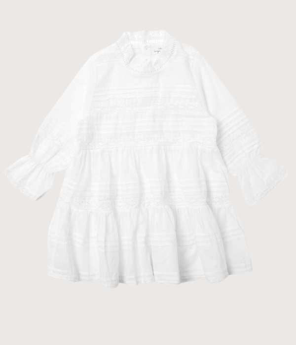 Konges Sløjd, Orchid Dress, White, Organic