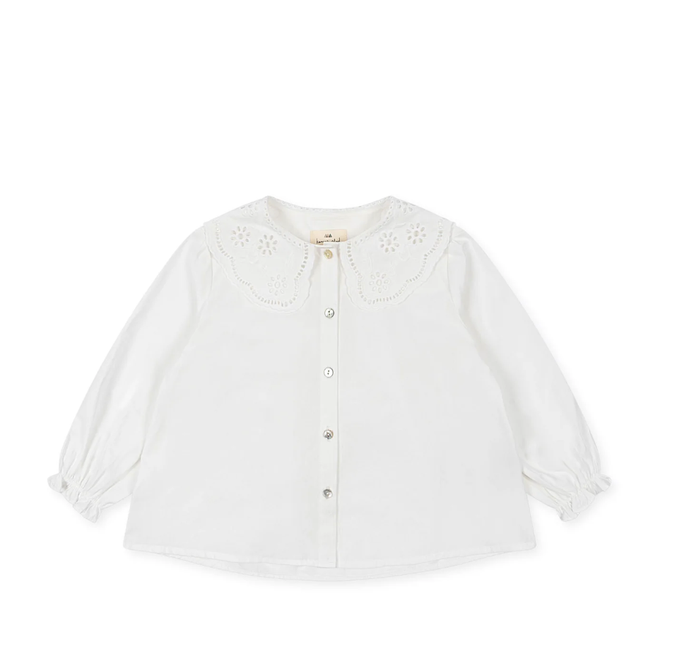 Konges Sløjd, Rilo Collar Shirt, Optic White, Organic