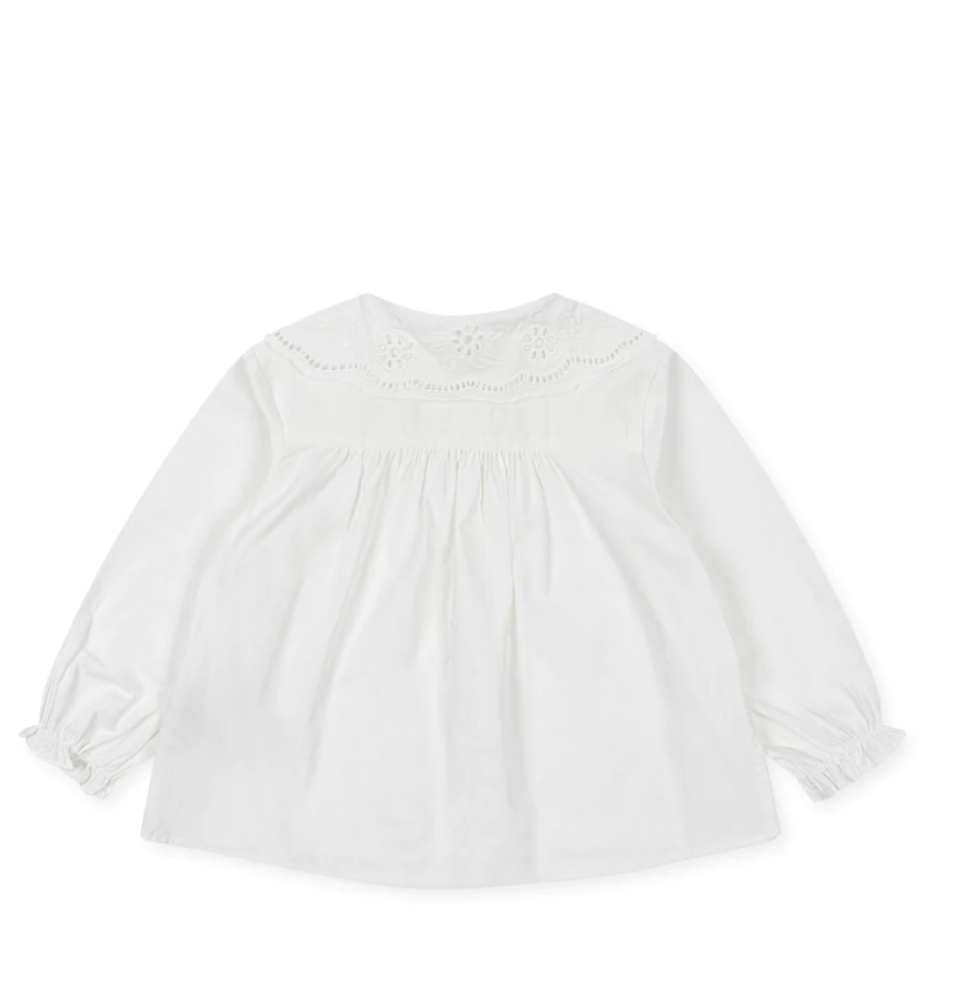 Konges Sløjd, Rilo Collar Shirt, Optic White, Organic