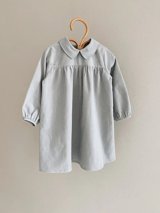 Audrey Dress, Barely Blue, Organic
