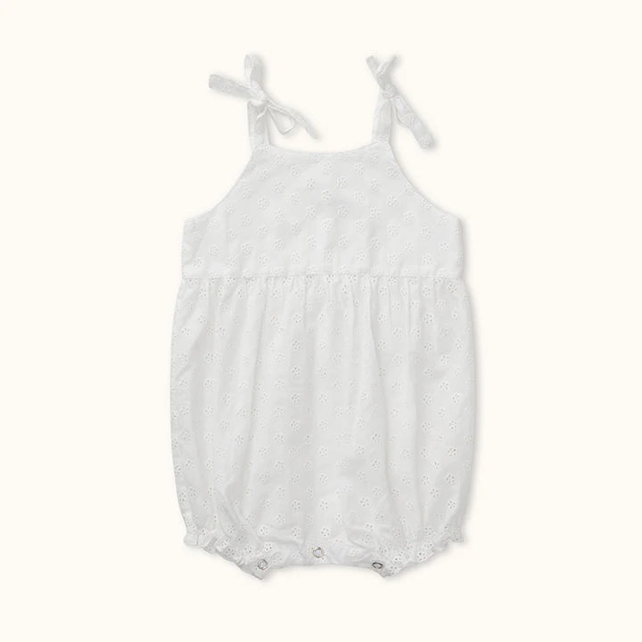 Lalaby,  Nina Romper, Broderie Anglaise, Organic