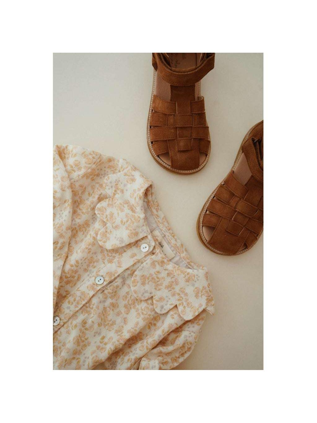 Lapinou Strap Sandal, Cognac