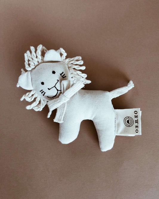 Leoleo, Mini Lion Rattle, Leoleo, Natural, Organic And Gots