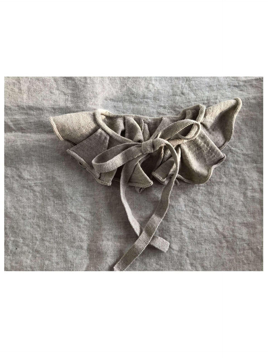 Linen Collar With Bow, Bonet Et Bonet