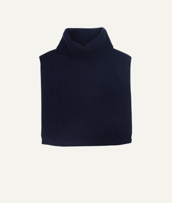 Lou Cashmere Scarf, Navy, Holmm, 100% Cashmere & Oeko-Tex®