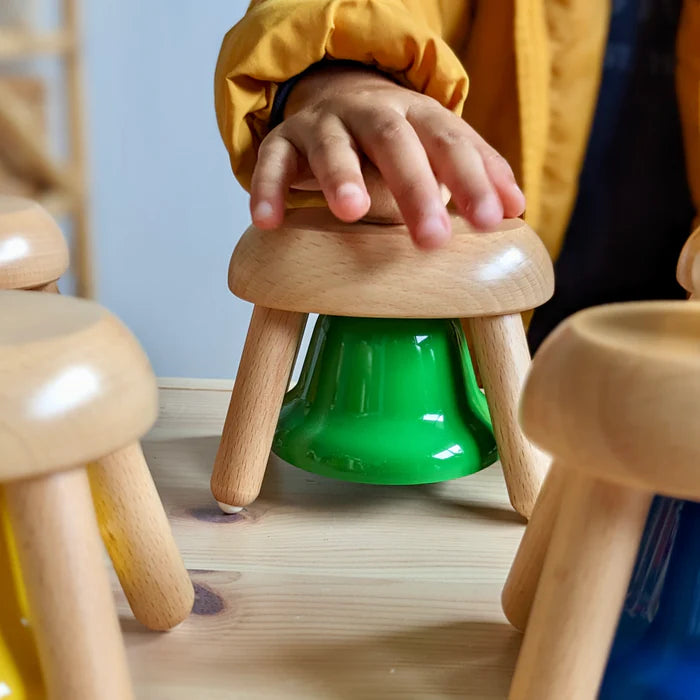 Musical Instrument, 8 Pat Bells, Wood & Metal