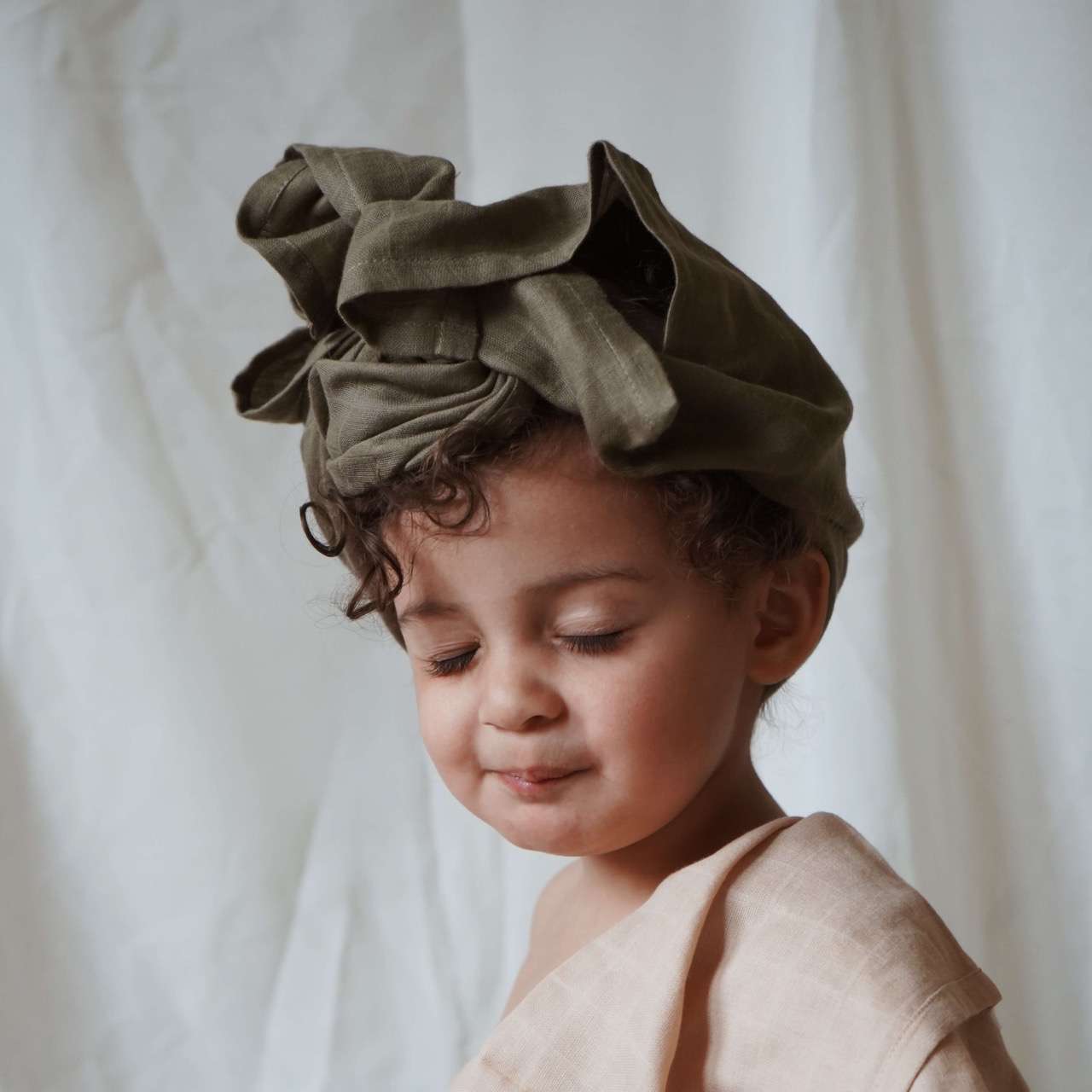 Baby Bello,  Muslin Cloth, Dusty Olive