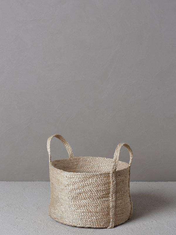 Natural Jute Basket, Round, Dharma Door