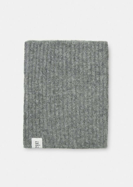 Aiayu,  Nellie Neck Warmer, Pure Light Grey, Handmade