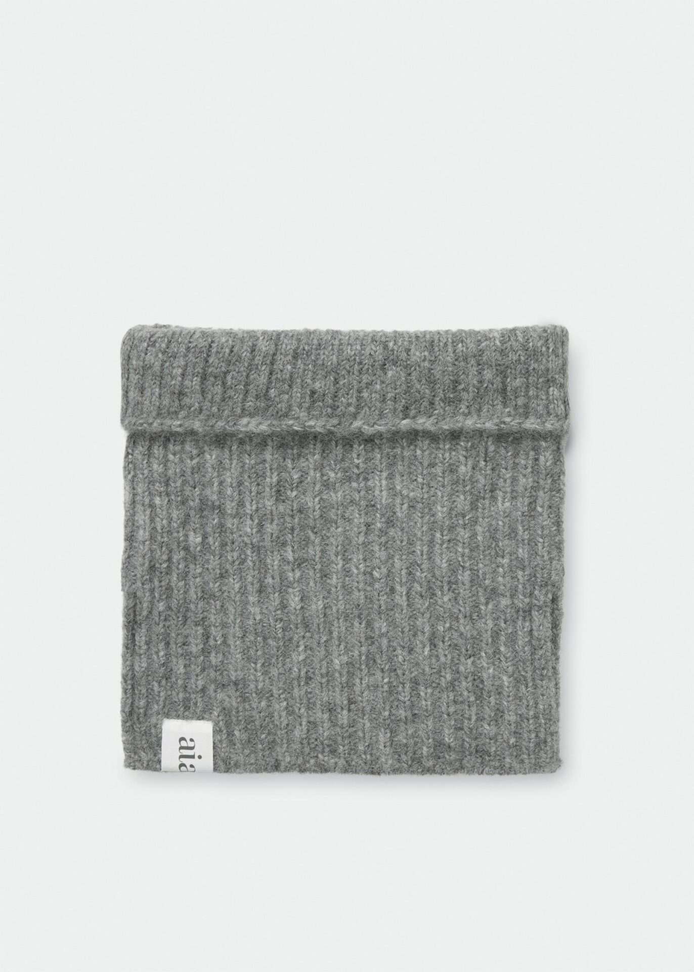 Aiayu, Nellie Neck Warmer, Pure Light Grey, Handmade