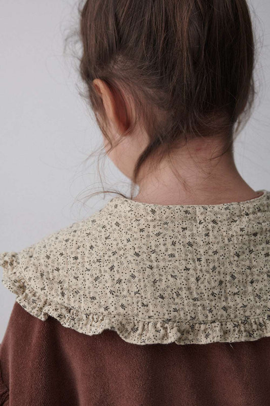 Organic Gauze Collar, Stone, My Little Cozmo