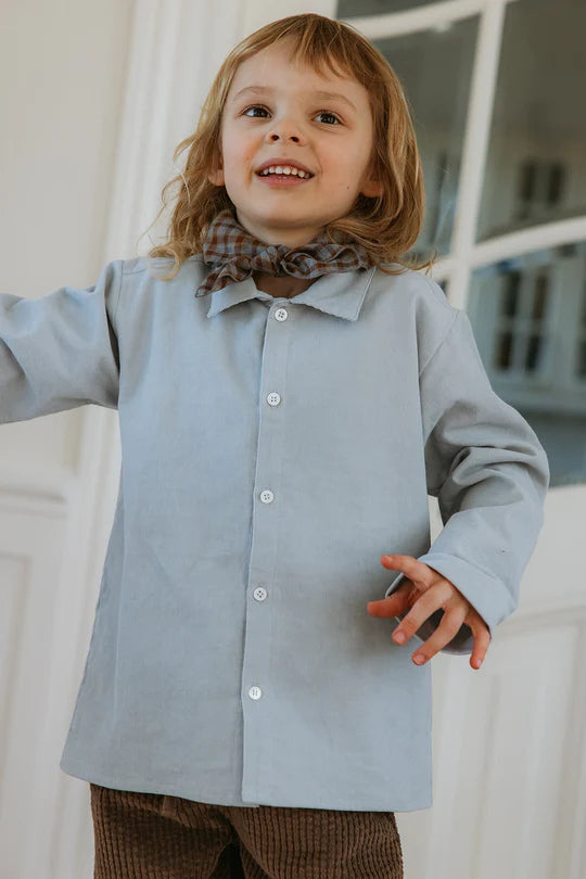 Saxo Shirt, Barely Blue