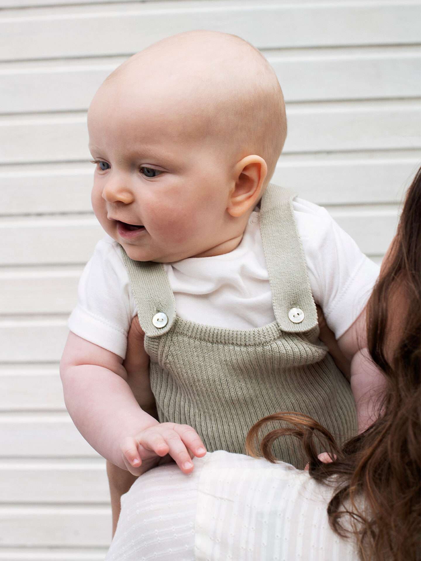 Baby Body With Short Sleeves, White, Serendipity