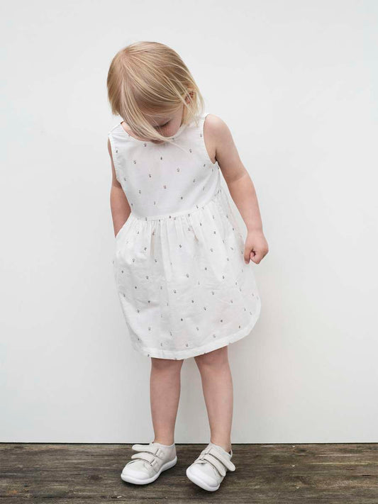 Peasant Dress, Aster Light Woven, Organic & Gots