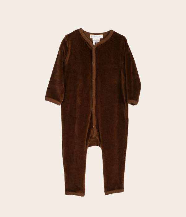 Velour Baby Suit, Caramel, Serendipity