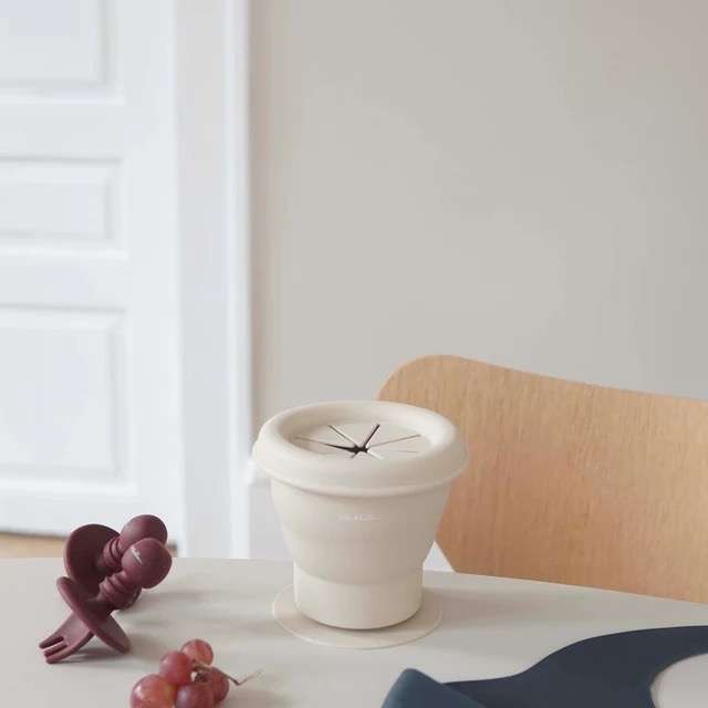 Silicone Snack Cup, Oyster Beige, Bobbi Balloon