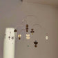 #3 Kinetic Brass Mobile, Small Wave Art, Handmade