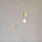 #5 Kinetic Brass Mobile, Small Wave Art, Handmade