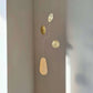 #8 Kinetic Brass Mobile, Small Wave Art, Handmade