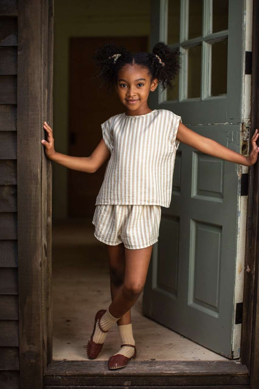 Soor Ploom, Flora Shorts, Stripe