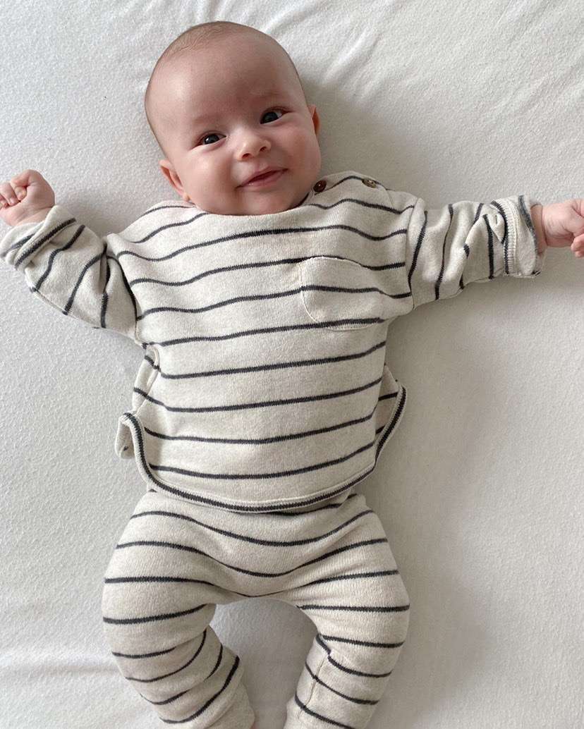 Striped Jersey With Pocket