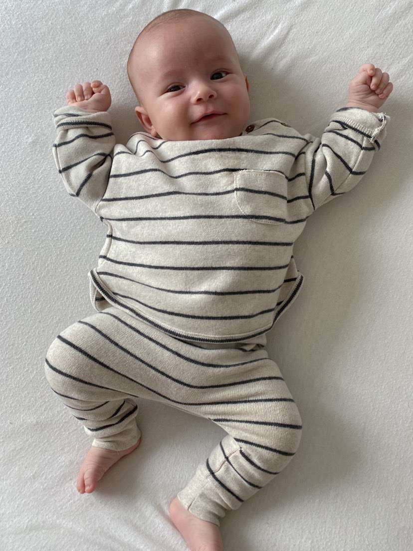 Striped Jersey With Pocket