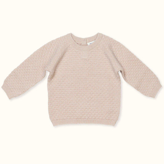 Lalaby, Columbus Cashmere Sweater, Powder, Organic