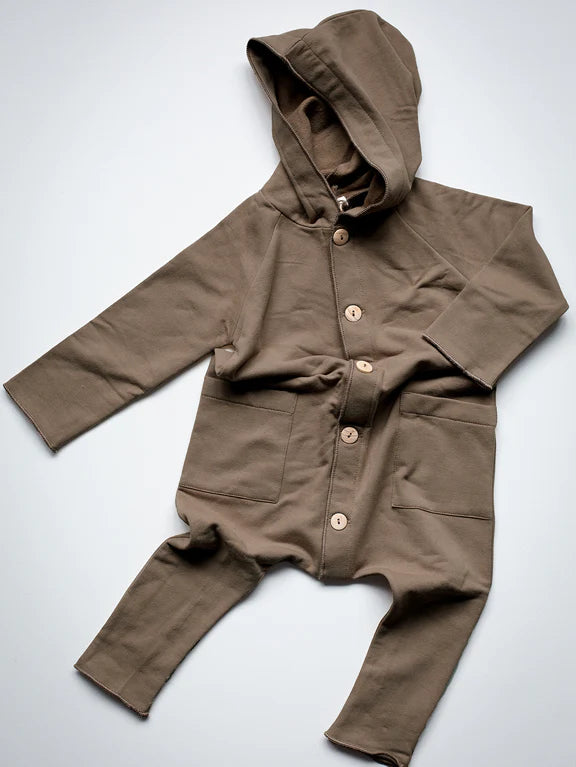 The Forager Playsuit, Walnut