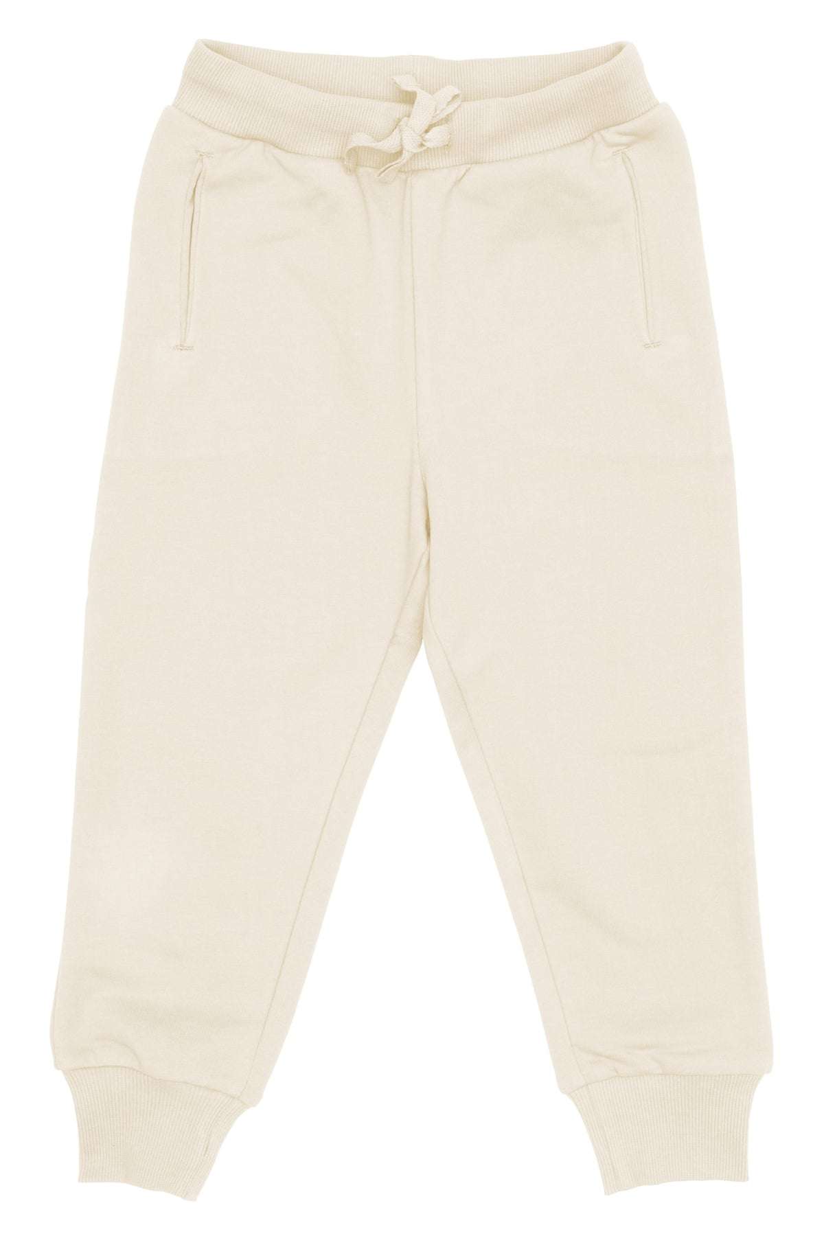 Sweat Pants Kids, Cream, Copenhagen Colors, 100% Organic Cotton