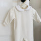 Velvet Onesie, Creamy White