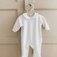 Velvet Onesie, Creamy White