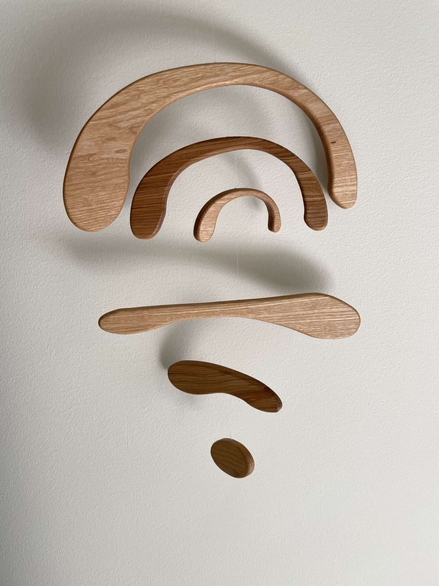 Wooden Mobile, Kinetic Levi, Natural &