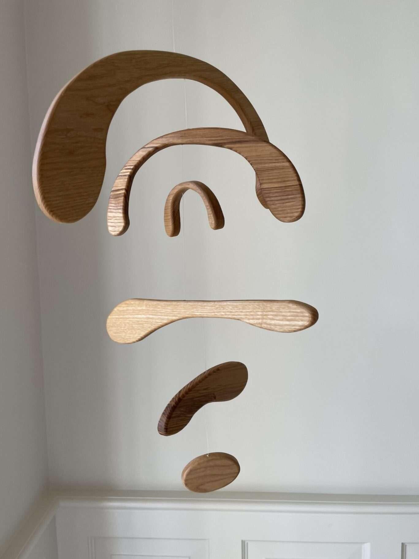 Wooden Mobile, Kinetic Levi, Natural &